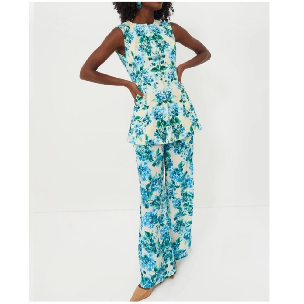 TUCKERNUCK Water's Edge Hydrangea Rhoda Tunic Top Size 10 - Picture 2 of 11